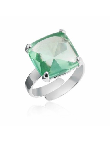 ANILLO  PLATA JAZZ VERDE AGUA