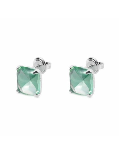 PENDIENTES PLATA JAZZ VERDE