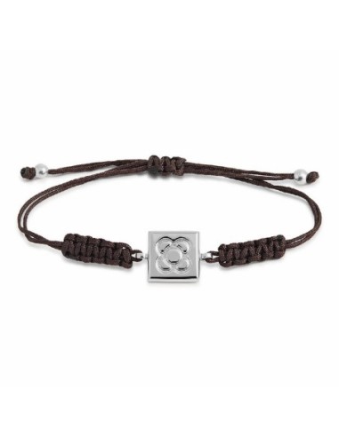 PULSERA PLATA MACRAME PANOT BARCELONA