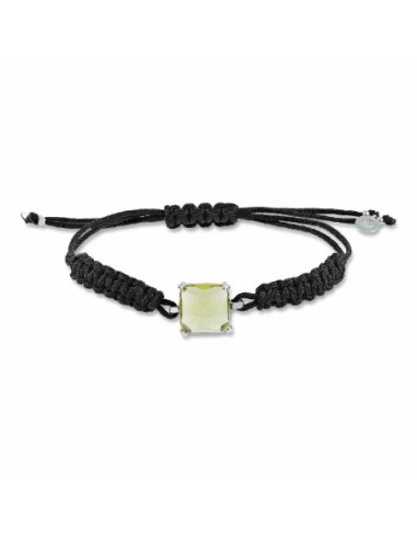 PULSERA PLATA MACRAME JAZZ FUMÉ