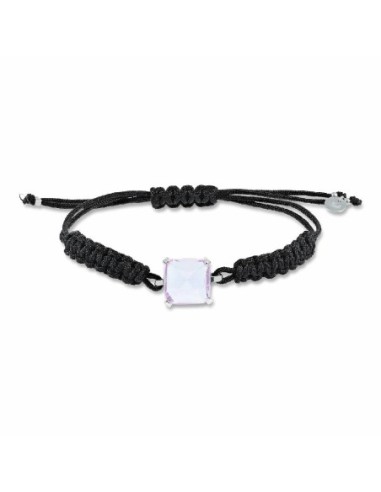 PULSERA PLATA MACRAME JAZZ LILA