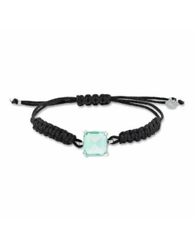 PULSERA PLATA MACRAME JAZZ VERD