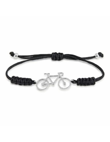 POLSERA PLATA MACRAME BICICLETA